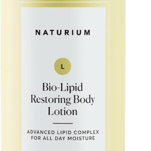 Naturium Bio-Lipid Restoring Moisturizing Body Lotion with Shea Butter, Fragrance Free, 14 oz