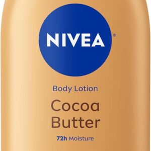 NIVEA Cocoa Butter Body Lotion for Dry Skin with Hyaluronic Acid, 16.9 Oz